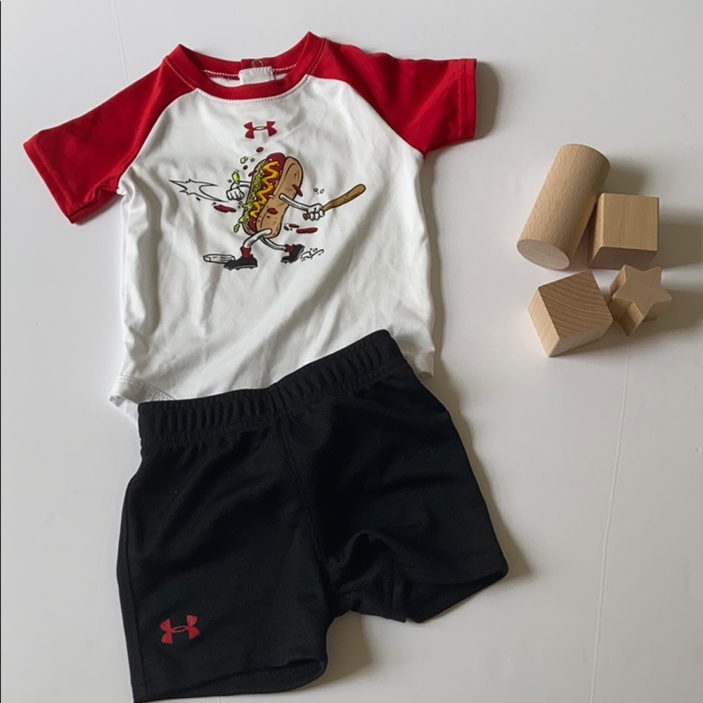 Under Armour infant short sleeve and short set